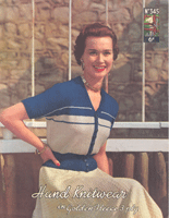 Great vintage ladies summer button jumper knitting pattern