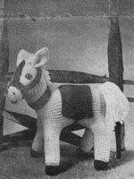 vintage horse knitting pattern womans weekly 1950s