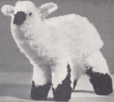 copley cut wool or pompom toy lamb