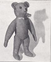 vintage knitting pattern toy penguin