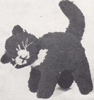 pompom toy cat