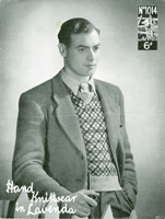 vintage mens fair isle tank top knitting pattern