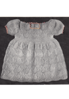 dress knitting pattern for baby from 1940s