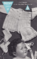 vintage baby matinee set vintage knitting patterns 1940s
