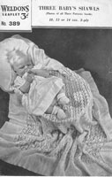 vintage baby shawl knitting pattern 1940s