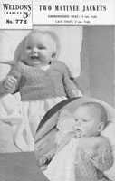 vintage baby cardigans knitting pattern vintage 1940s