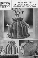 vintage bestway tea cosy knitting pattern 1220