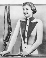 vintage ladies jacket with milatary revers 1930