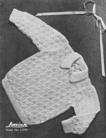 great vintage baby lace jumper knitting pattern 1940s