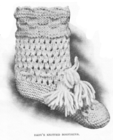 vintage baby bootees from 1900
