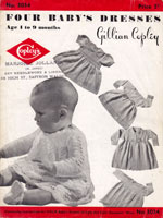 vintage baby dress knitting pattern 1940s