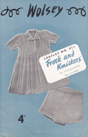 vintage dress and knickers knitting pattern 1940s