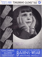 vintage glove knitting patterns for child