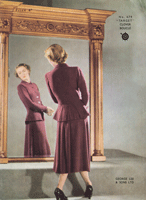 ladies vintage suit knitting pattern 1940s