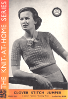 ladies 1940s jumper knitting pattern 