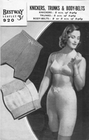 vintage ladies underwear knitting pattern for ladies knickers 1940s