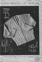 vintage ladies vest knitting pattern 40 inch bust