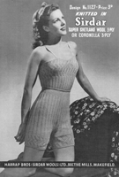 vintage ladies lacy undies set 1940s