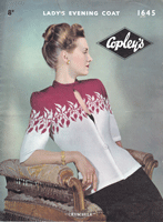 vintage fair irsle jacket knitting pattern 1940s