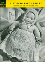 vintage dolls knitting pattern