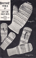 vintage baby and ladies glove knitting pattern fair ilse 1930