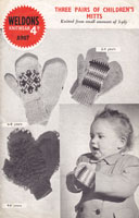 vintage baby fair isle mitten pattern 1940s