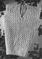 vintage mans knitting patern from 1943 for slip over