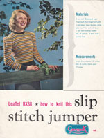 vintage ladies fair isle jumper knitting pattern