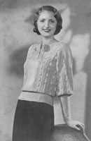 vintage ladies jumper knitting pattern from 1920s patons 3682