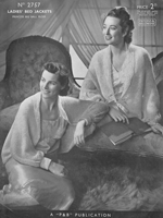 vintage ladies bed jackets knitting pattern 1930s