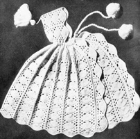 vintage baby cape knitting pattern from 1940s