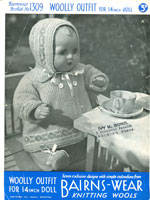 vintage knitting pattern for dolls