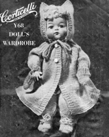 vintage 14 inch doll pattern from Canada 1950s