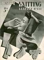 vintage service ladies knitting pattern 1940