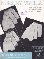 vintage girls knickers knitting pattern 1930s
