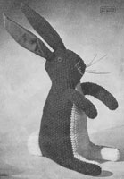 vintage rabbit knitting pattern 1950