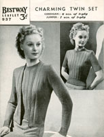 vintage jumper and cardigan knitting patterns