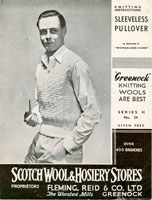 vintage mens knitting pattern for tank top
