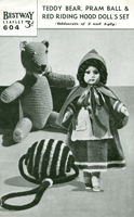 vintage knitted toy pattern Teddy Bear