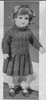 vintage dolls clothes knitting pattern