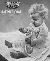 vintage baby jacket knitting pattern from 1940s