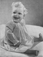 vintage baby jacket knitting pattern from 1940s