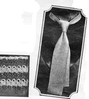 vintage tie knitting pattern from 1920s 