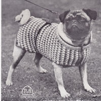 vintage dog coat knitting pattern