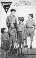 vintage zip lumber jacket knitting pattern from 1940s 5-13 years from 1940s