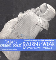 vintage carry coats knitting pattern from 1940s