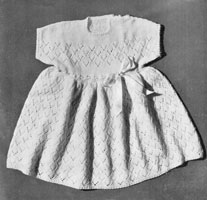 vintage baby dress knitting pattern