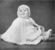 vintage baby cap knitting pattern from 1940s