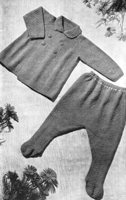 baby pramset knitting pattern 1940s