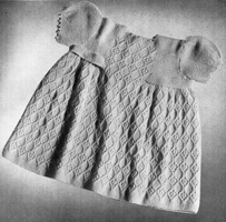 1940s baby dress knitting pattern